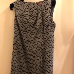 LANA gray and black short dress, cotton fabric.